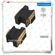 Convertidor de DVI a VGA DVI 24 + 5 macho a VGA adaptador de monitor macho convertidor